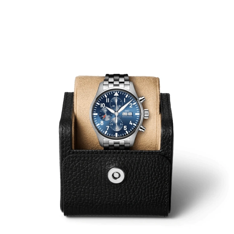 IWC,Pilot 43mm,43mm,Stainless Steel,Blue,Automatic,Chronograph,Date,Day,Anti-magnetic,44hours,In-house Caliber,IW377717