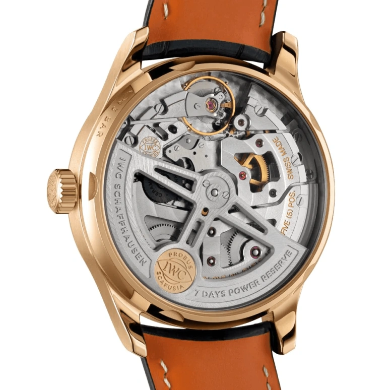 IWC,Portugieser 42.30mm,42.30mm,Red Gold,Silver,Automatic,Chronograph,Date,Power Reserve Indicator,IW500713