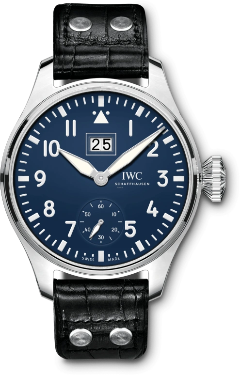 IWC,Big Pilot 46.20mm,46.20mm,Stainless Steel,Blue,Handwound,Power Reserve Indicator,Big Date,IW510503