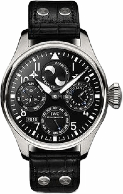 IWC,Big Pilot 46.20mm,46.20mm,Stainless Steel,Black,Automatic,Moonphase,Perpetual Calendar,Month,Date,168hours,In-house Caliber,IW502619