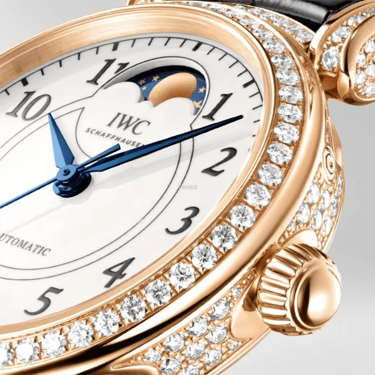 IWC,Da Vinci 36mm,36mm,Red Gold,White,Automatic,Moonphase,42hours,IW459304