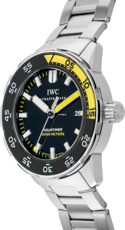 IWC,GST Aquatimer 44mm,44mm,Stainless Steel,Black,Automatic,Day,42hours,IW356808
