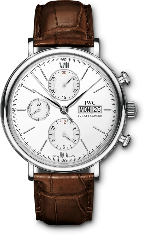 IWC,Portofino 42mm,42mm,Stainless Steel,Silver,Automatic,Chronograph,Date,Day,IW391027
