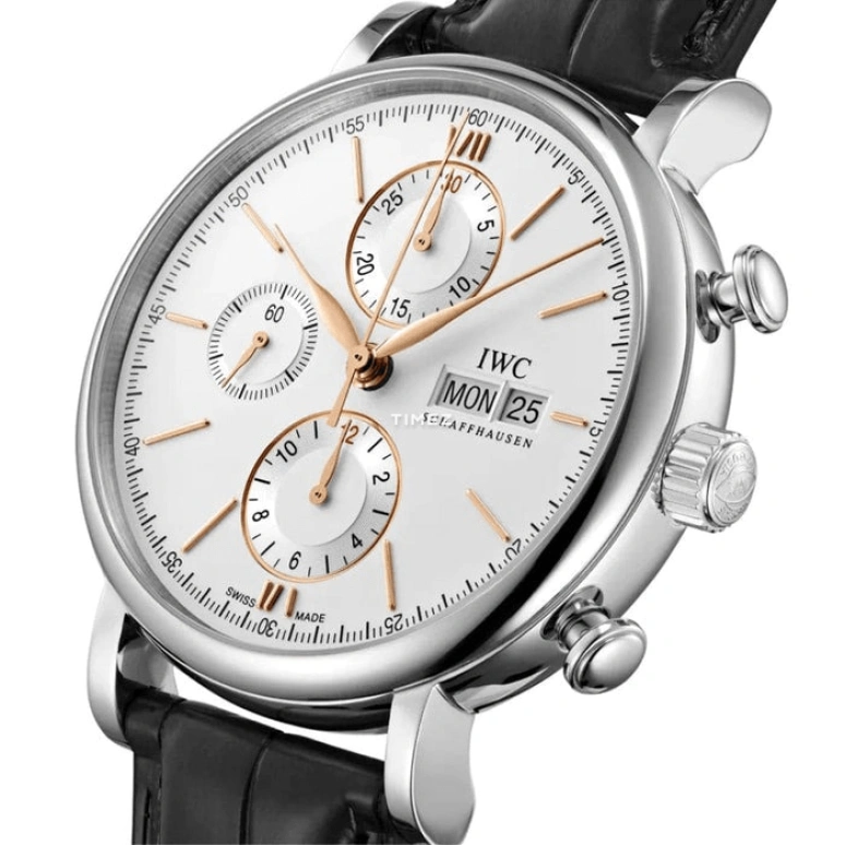 IWC,Portofino 42mm,42mm,Stainless Steel,Silver,Automatic,Chronograph,Date,Day,IW391022