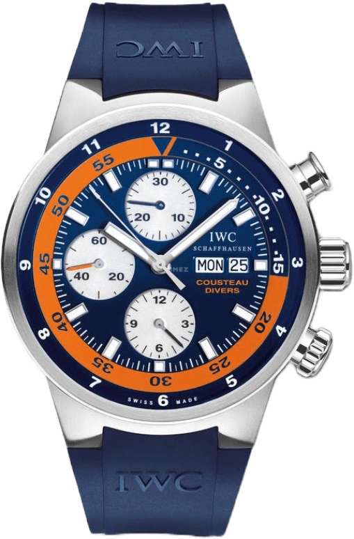 IWC,GST Aquatimer 44mm,44mm,Stainless Steel,Blue,Automatic,Chronograph,Date,Day,IW378101