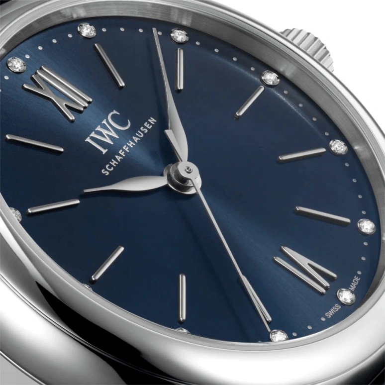 IWC,Portofino 34mm,34mm,Stainless Steel,Blue,Automatic,42hours,In-house Caliber,IW357404