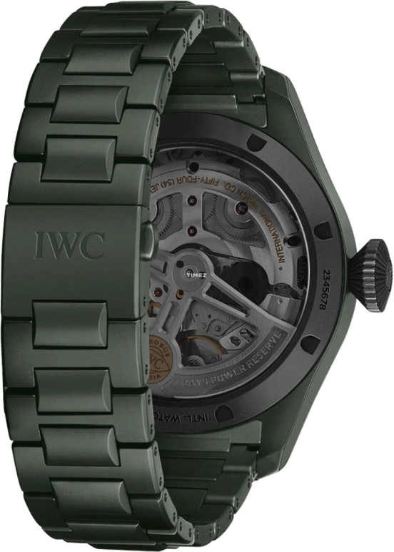 IWC,Big Pilot 46.50mm,46.50mm,Ceramic,Green,Automatic,Moonphase,Perpetual Calendar,Month,Date,168hours,In-house Caliber,IW503101