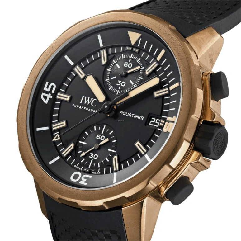 IWC,GST Aquatimer 43mm,43mm,Titanium,Bronze,Black,Automatic,Chronograph,Date,Power Reserve Indicator,Flyback,68hours,In-house Caliber,IW379503