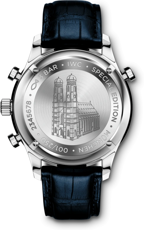 IWC,Portugieser 40.90mm,40.90mm,Stainless Steel,Blue,Handwound,Chronograph,Rattrapante,IW371217