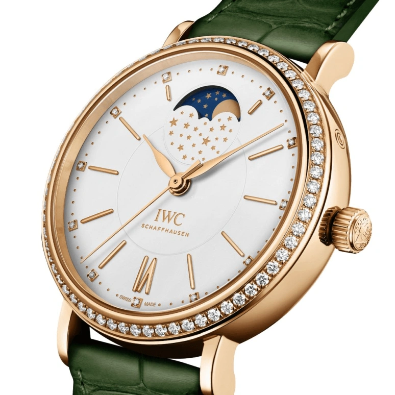 IWC,Portofino 37mm,37mm,Red Gold,Silver,Automatic,Moonphase,42hours,IW459014