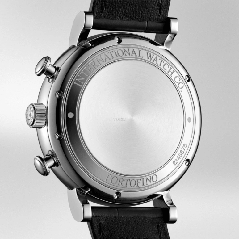 IWC,Portofino 42mm,42mm,Stainless Steel,Black,Automatic,Chronograph,Date,Day,IW391008