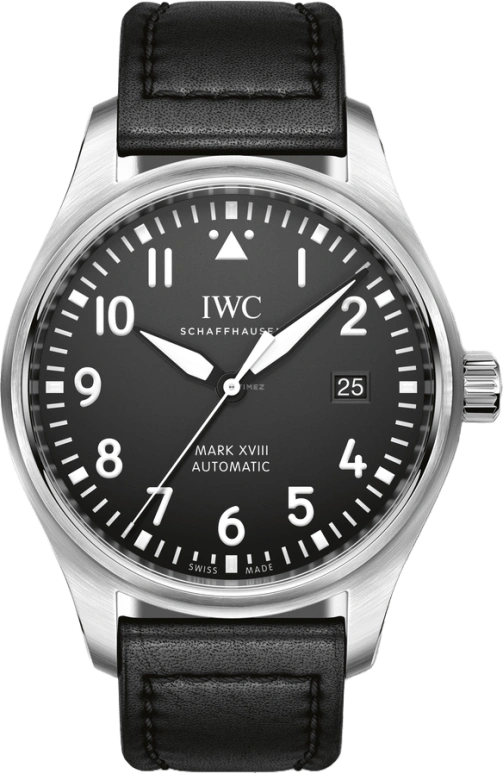 IWC,Pilot 40mm,40mm,Stainless Steel,Black,Automatic,Date,Anti-magnetic,IW327009