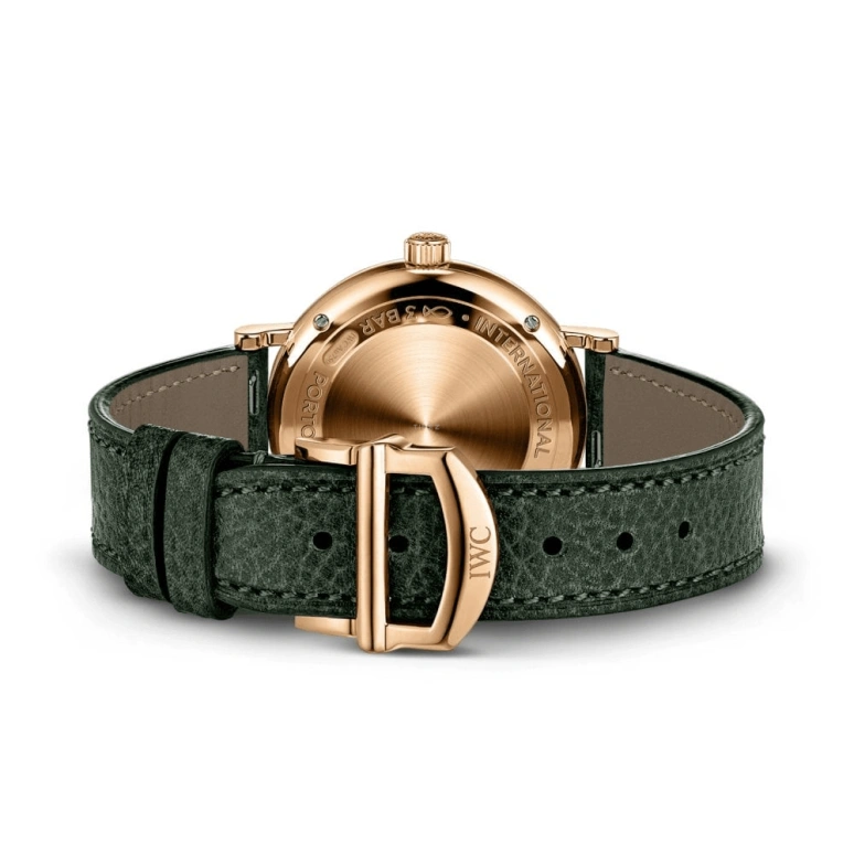 IWC,Portofino 34mm,34mm,Red Gold,Green,Automatic,42hours,In-house Caliber,IW357415