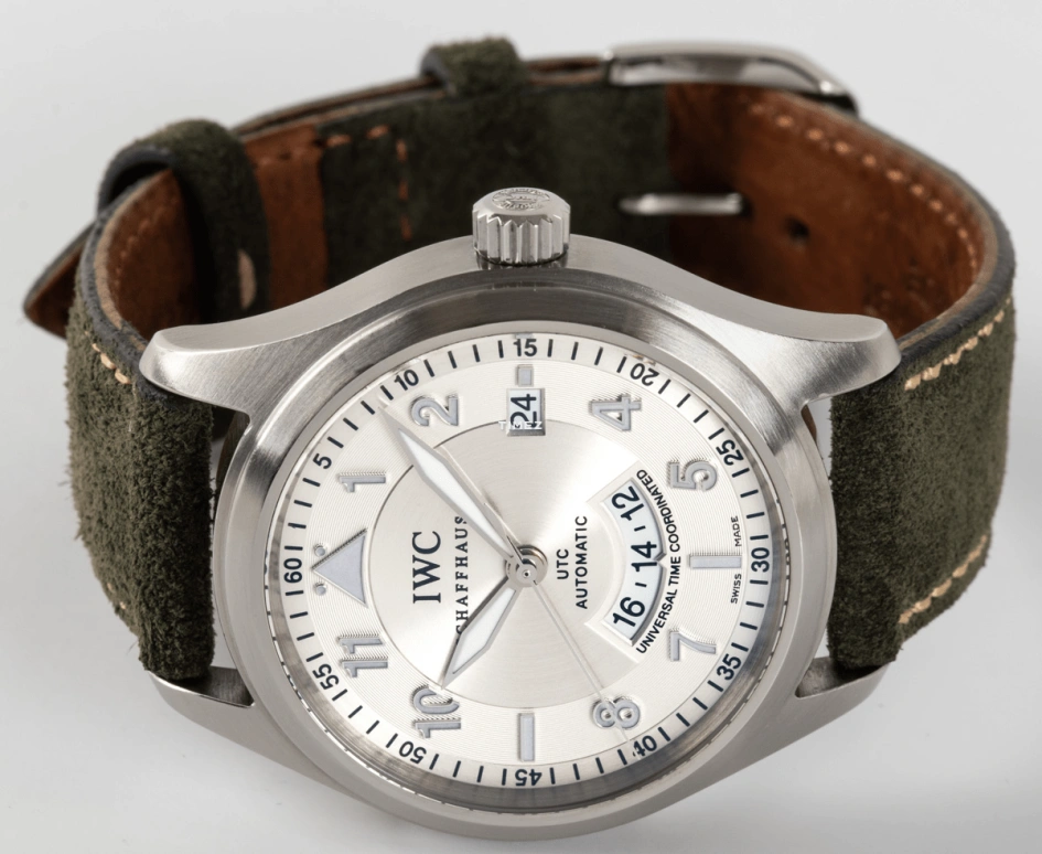 IWC,Pilot 39mm,39mm,Stainless Steel,Silver,Automatic,Day,Dule Time,Anti-magnetic,IW325110