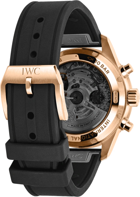 IWC,Pilot 41mm,41mm,Red Gold,Black,Automatic,Chronograph,Date,Day,IW388309