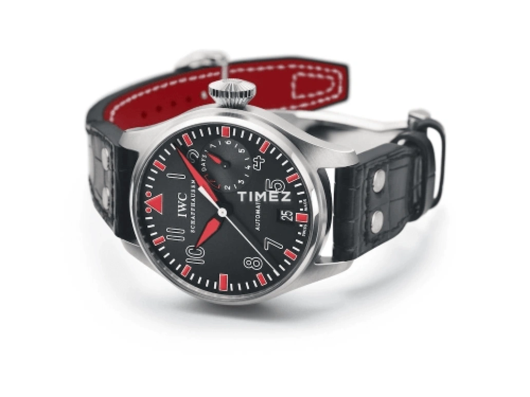 IWC,Big Pilot 46.20mm,46.20mm,Stainless Steel,Black,Automatic,Day,Power Reserve Indicator,IW500435