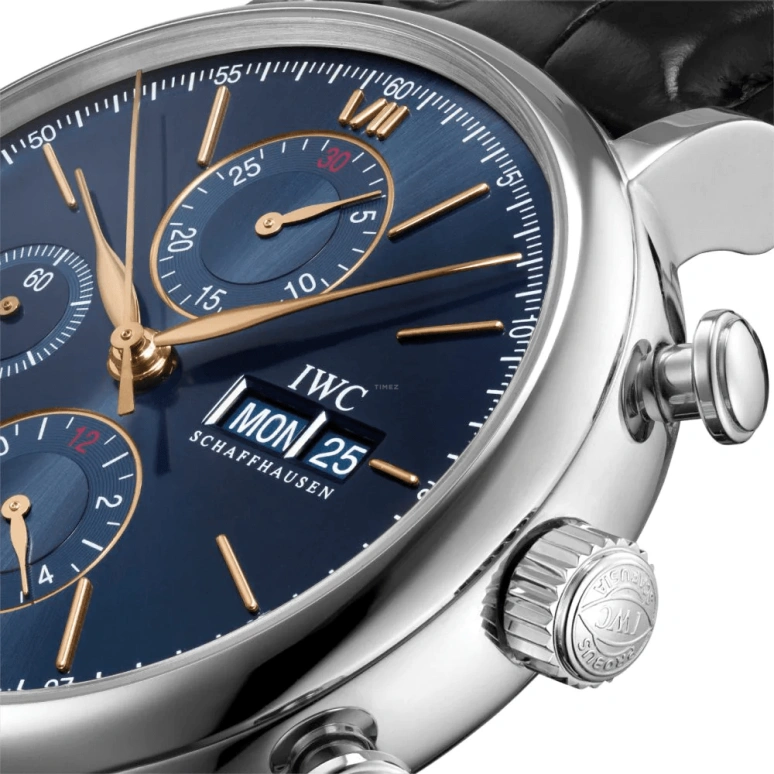 IWC,Portofino 42mm,42mm,Stainless Steel,Silver,Automatic,Chronograph,Date,Day,IW391036