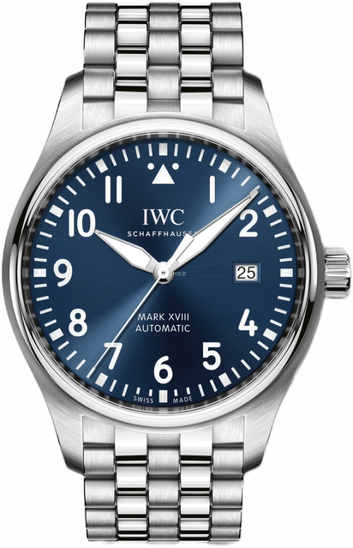 IWC,Pilot 40mm,40mm,Stainless Steel,Blue,Automatic,Date,Anti-magnetic,IW327016