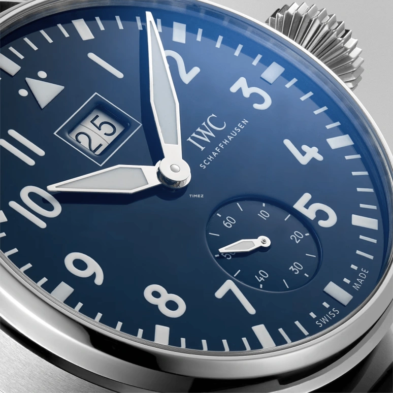 IWC,Big Pilot 46.20mm,46.20mm,Stainless Steel,Blue,Handwound,Power Reserve Indicator,Big Date,IW510503