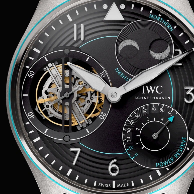 IWC,Pilot 46.20mm,46.20mm,Aluminium,Titanium,Black,Handwound,Moonphase,Power Reserve Indicator,Tourbillon,IW590502