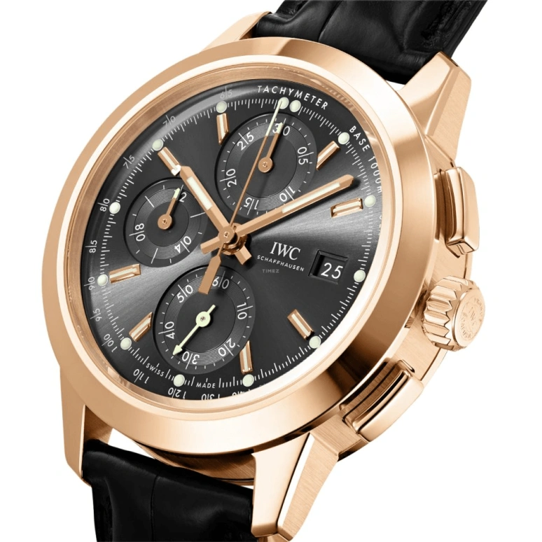 IWC,Ingenieur 42mm,42mm,Red Gold,Grey,Automatic,Chronograph,Date,Column Wheel,IW380803