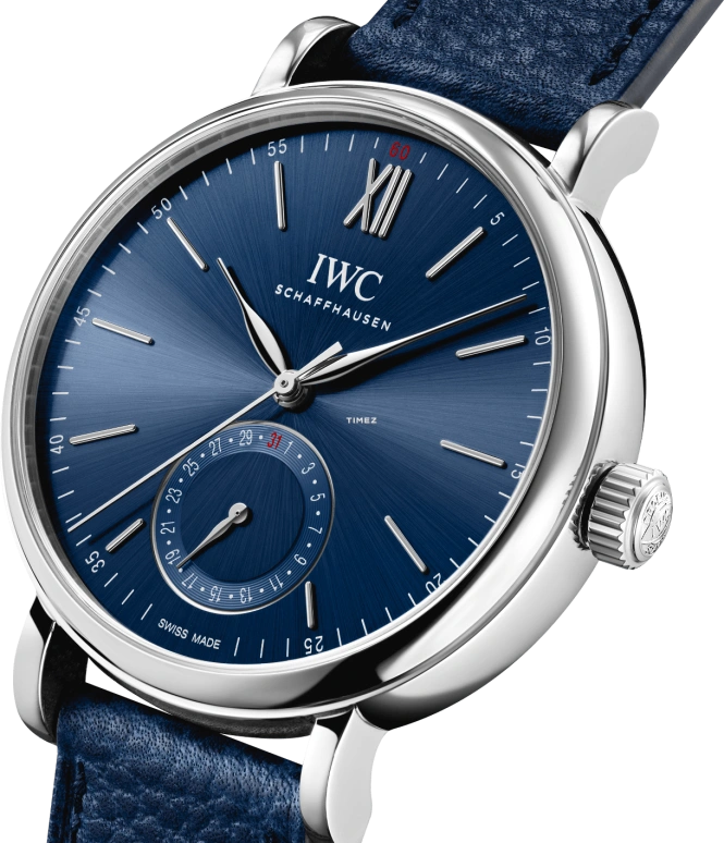 IWC,Portofino 39mm,39mm,Stainless Steel,Blue,Automatic,Day,50hours,IW359202