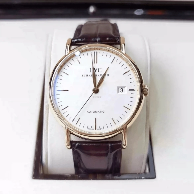 IWC,Portofino 38.50mm,38.50mm,Rose Gold,White,Automatic,Day,42hours,IW356312