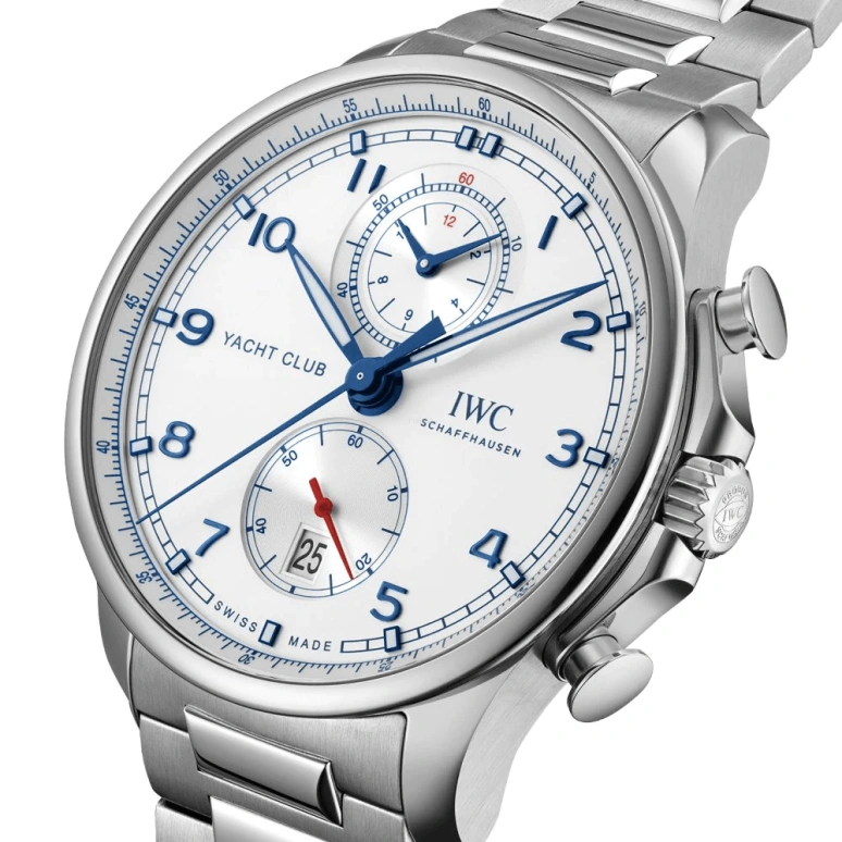 IWC,Portugieser 44.60mm,44.60mm,Stainless Steel,Silver,Automatic,Chronograph,Date,Flyback,Anti-magnetic,68hours,In-house Caliber,IW390702