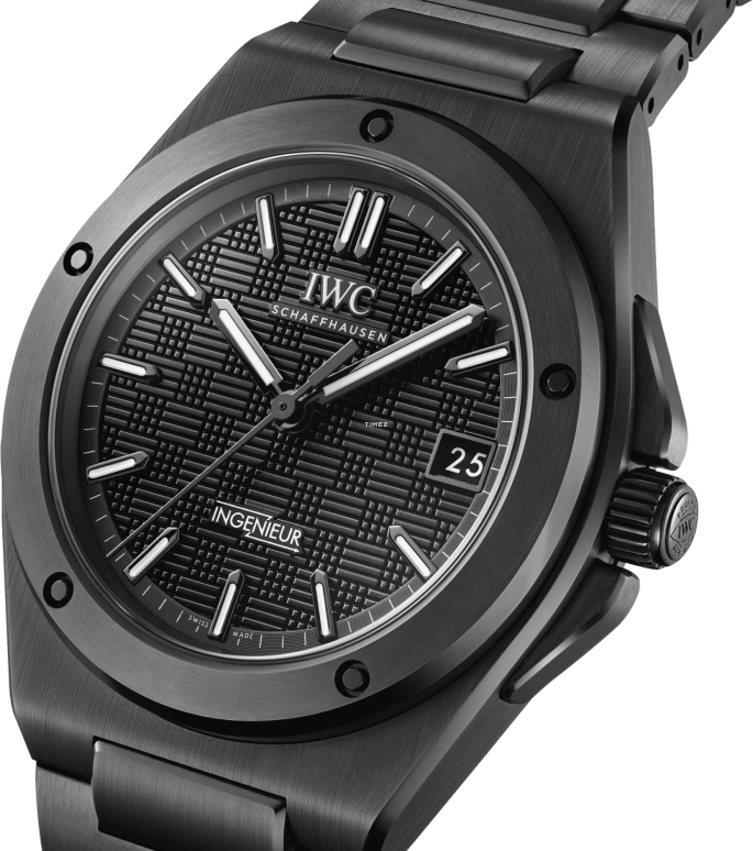 IWC,Ingenieur 42mm,42mm,Ceramic,Black,Automatic,Day,60hours,IW338903