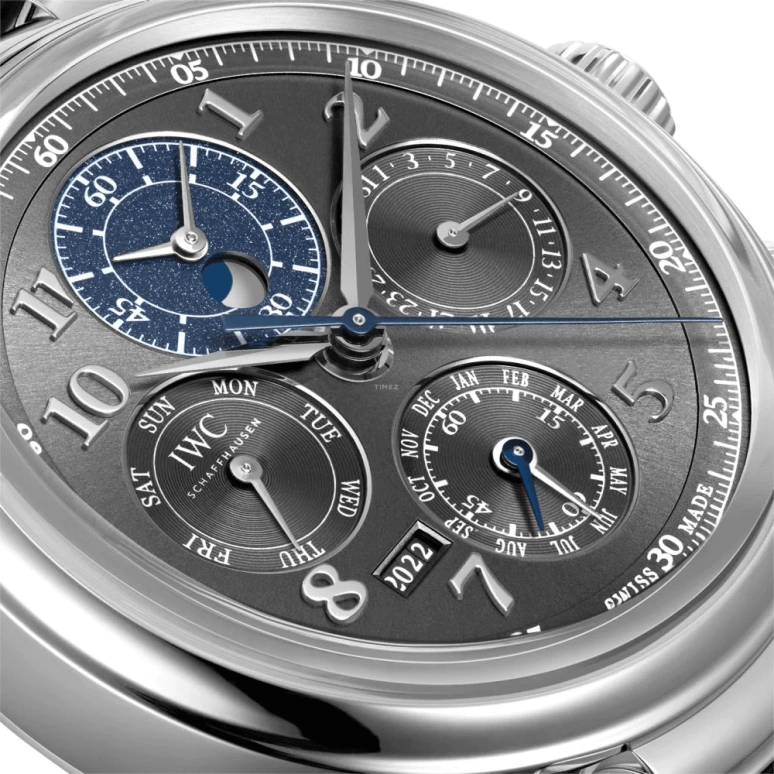 IWC,Da Vinci 43mm,43mm,Stainless Steel,Grey,Automatic,Chronograph,Moonphase,Perpetual Calendar,Month,68hours,In-house Caliber,IW392103
