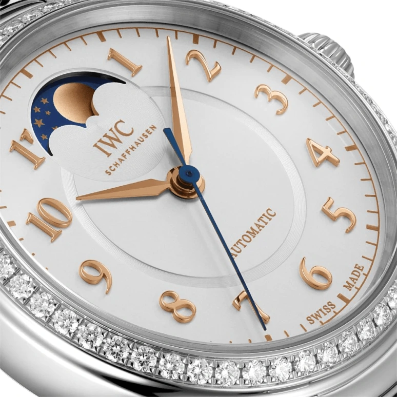 IWC,Da Vinci 36mm,36mm,Stainless Steel,Silver,Automatic,Moonphase,42hours,IW459307
