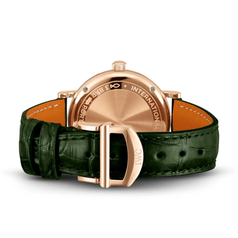 IWC,Portofino 34mm,34mm,Red Gold,Green,Automatic,42hours,In-house Caliber,IW357409