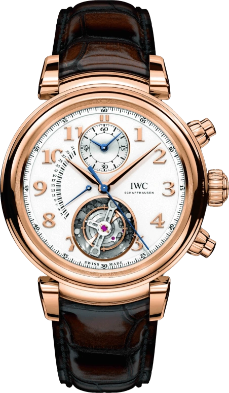 IWC,Da Vinci 44mm,44mm,Red Gold,Silver,Automatic,Chronograph,Day,Tourbillon Escapement,Flyback,68hours,In-house Caliber,IW393101