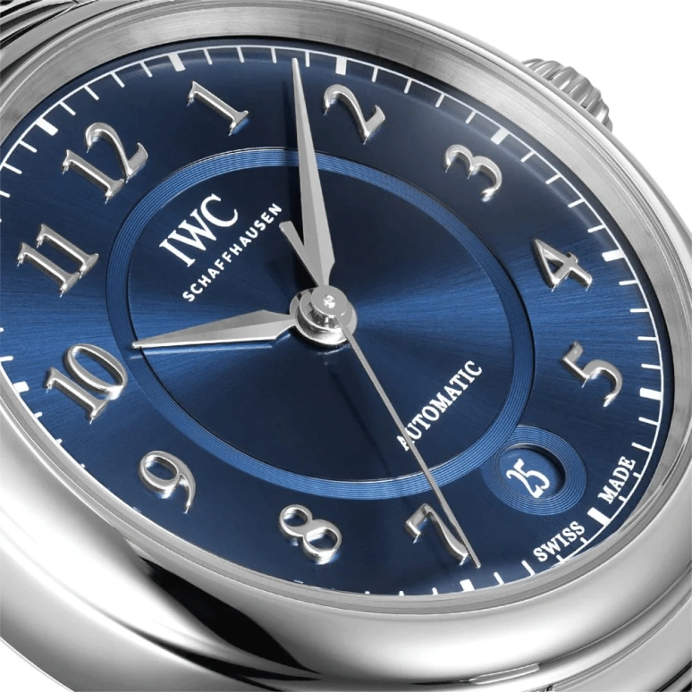 IWC,Da Vinci 36mm,36mm,Stainless Steel,Blue,Automatic,Date,Anti-magnetic,IW458312