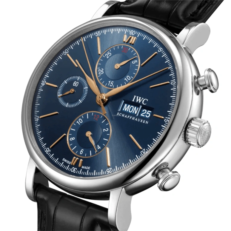 IWC,Portofino 42mm,42mm,Stainless Steel,Silver,Automatic,Chronograph,Date,Day,IW391036