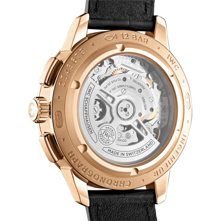 IWC,Ingenieur 42mm,42mm,Red Gold,Grey,Automatic,Chronograph,Date,Column Wheel,IW380803