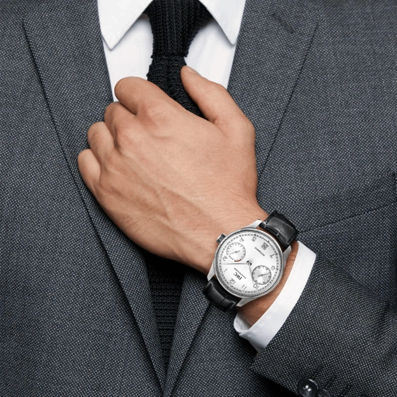 IWC,Portugieser 42.30mm,42.30mm,Stainless Steel,Silver,Automatic,Chronograph,Date,Power Reserve Indicator,IW500712