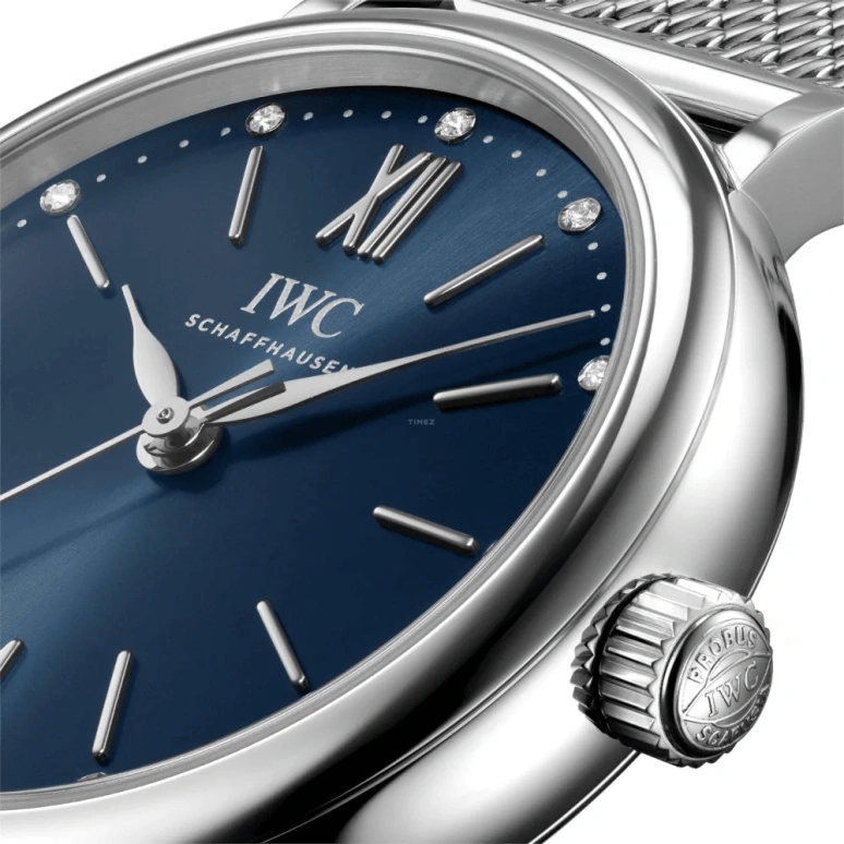 IWC,Portofino 34mm,34mm,Stainless Steel,Blue,Automatic,42hours,In-house Caliber,IW357404