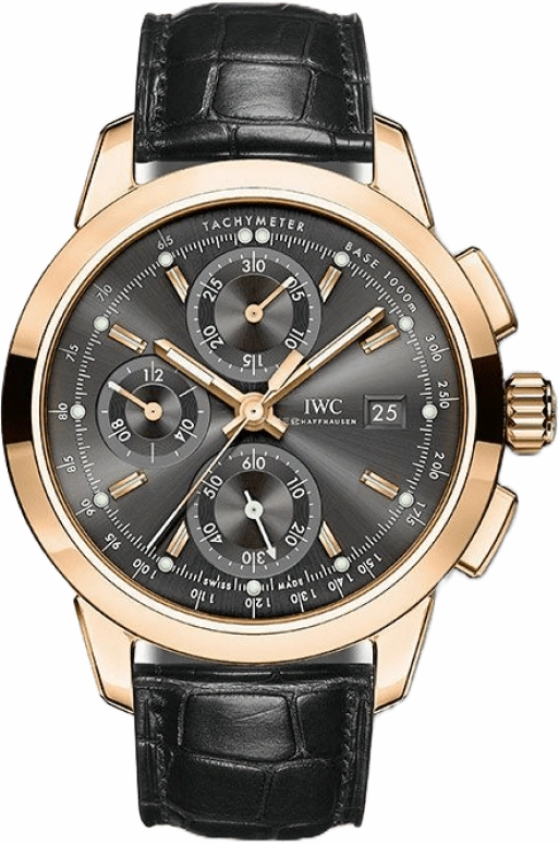 IWC,Ingenieur 42mm,42mm,Red Gold,Grey,Automatic,Chronograph,Date,Column Wheel,IW380803
