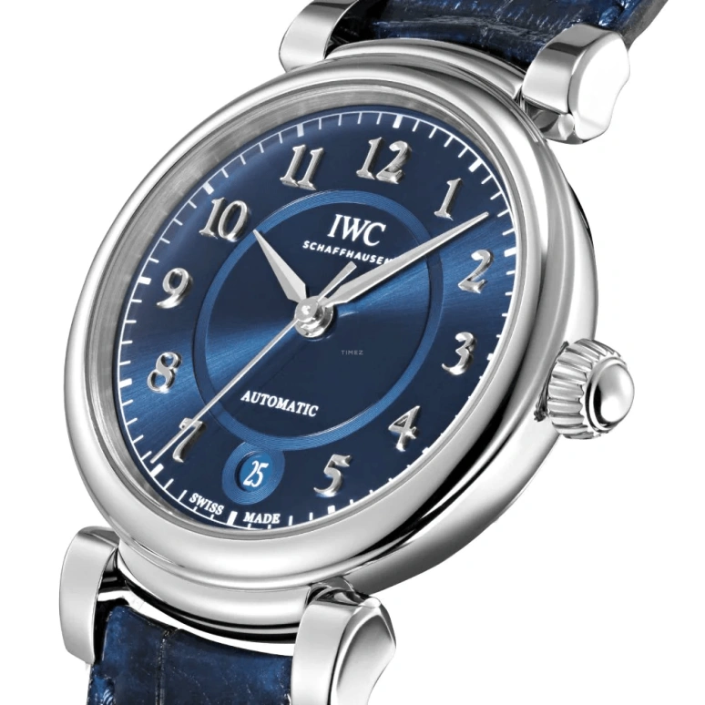 IWC,Da Vinci 36mm,36mm,Stainless Steel,Blue,Automatic,Date,Anti-magnetic,IW458312