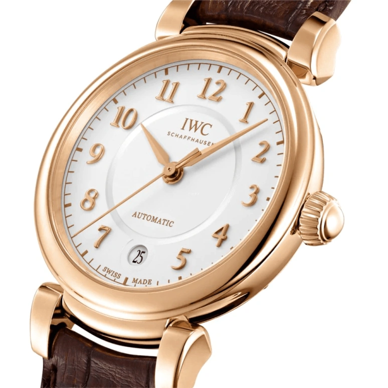 IWC,Da Vinci 36mm,36mm,Red Gold,Silver,Automatic,Date,Anti-magnetic,IW458309