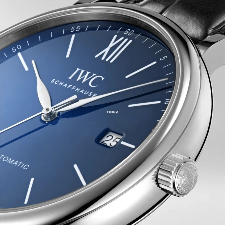 IWC,Portofino 40mm,40mm,Stainless Steel,Blue,Automatic,Day,42hours,IW356518