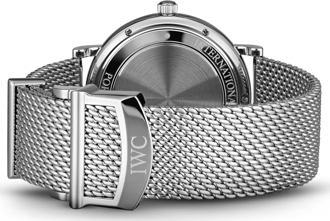 IWC,Portofino 40mm,40mm,Stainless Steel,Black,Automatic,Day,42hours,IW356508