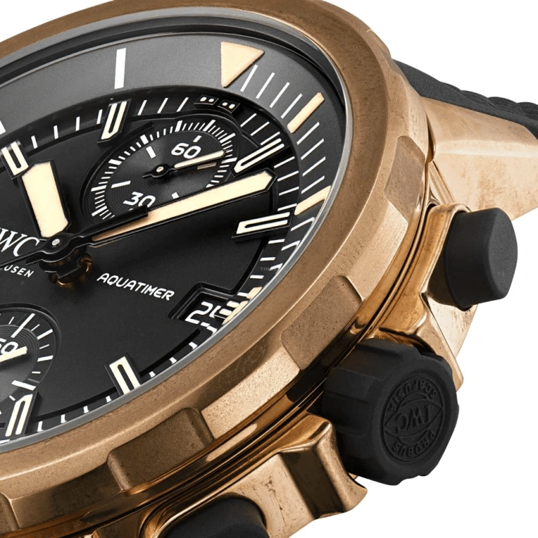 IWC,GST Aquatimer 43mm,43mm,Titanium,Bronze,Black,Automatic,Chronograph,Date,Power Reserve Indicator,Flyback,68hours,In-house Caliber,IW379503