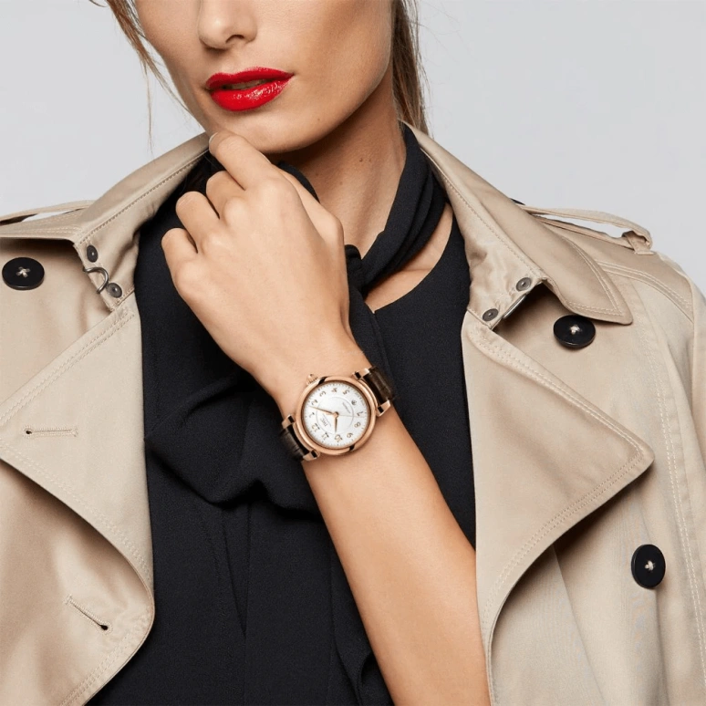 IWC,Da Vinci 36mm,36mm,Red Gold,Silver,Automatic,Date,Anti-magnetic,IW458309