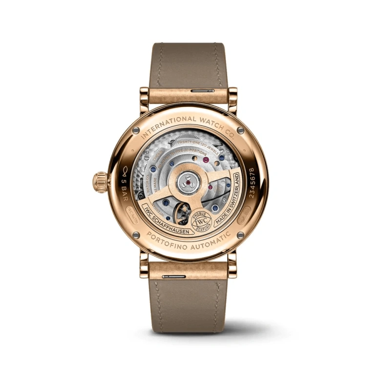 IWC,Portofino 37mm,37mm,Red Gold,Silver,Automatic,Day,120hours,IW458606