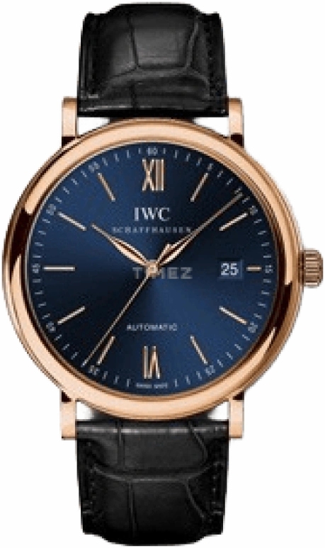 IWC,Portofino 40mm,40mm,Red Gold,Blue,Automatic,Date,Anti-magnetic,IW356522