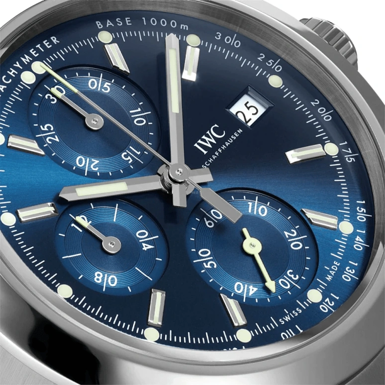 IWC,Ingenieur 42mm,42mm,Stainless Steel,Silver,Automatic,Chronograph,Date,Column Wheel,IW380802