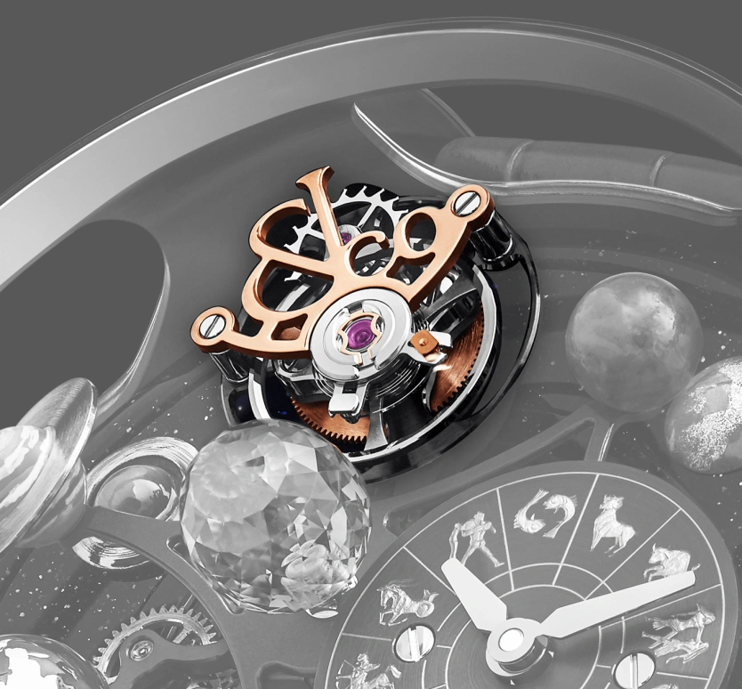 Jacob & Co.,Astronomia 44mm,44mm,Titanium,Sapphire,Handwound,48hours,In-house Caliber,AS310,AS310.21.SP.AA.A