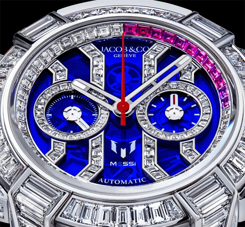 Jacob & Co.,EPIC ,Gold,White Gold,48hours,In-house Caliber,Lionel Messi,Leo Messi,GOAT,EC422,EC422.30.BD.UA.ABRUA
